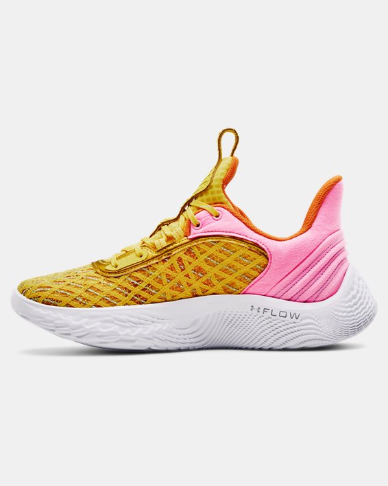 Unisex Curry Flow 9 Basketball Shoes, Yellow, pdpMainDesktop image number 1